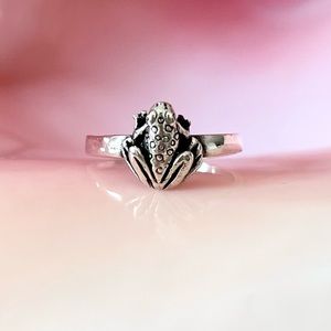 Sterling Silver Frog Midi Ring Toe Ring